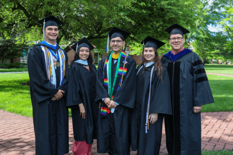 students graduating
